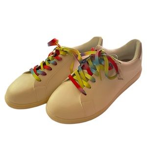 NWT torrid faux leather colorful lace sneakers wide width